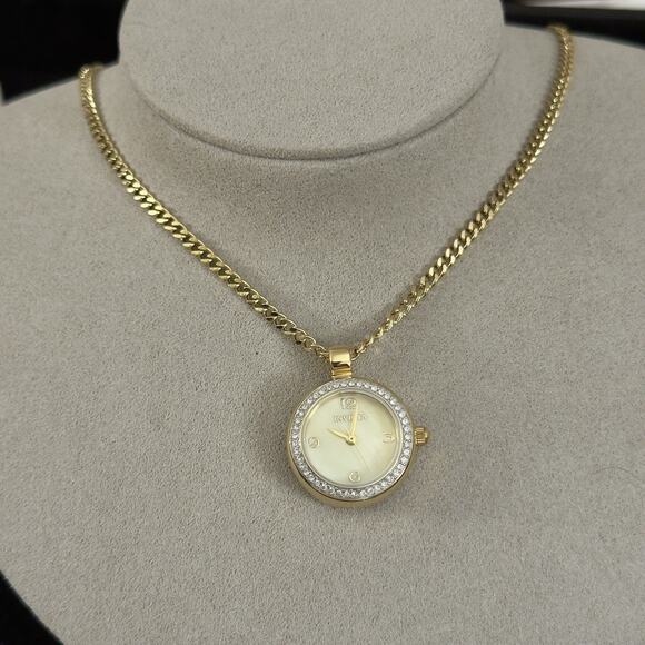 Invicta Mini 22.5mm Angel Women’s Watch Necklace Mother Of Pearl Dial $199 MSRP - Picture 1 of 14